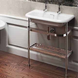 Medium Roll Top Clearwater Basin With Stainless Steel Stand